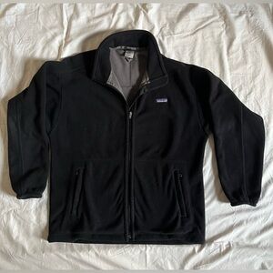 Vintage Patagonia Synchilla Fleece Jacket Men’s L Black Full Zip Colombia Y2K